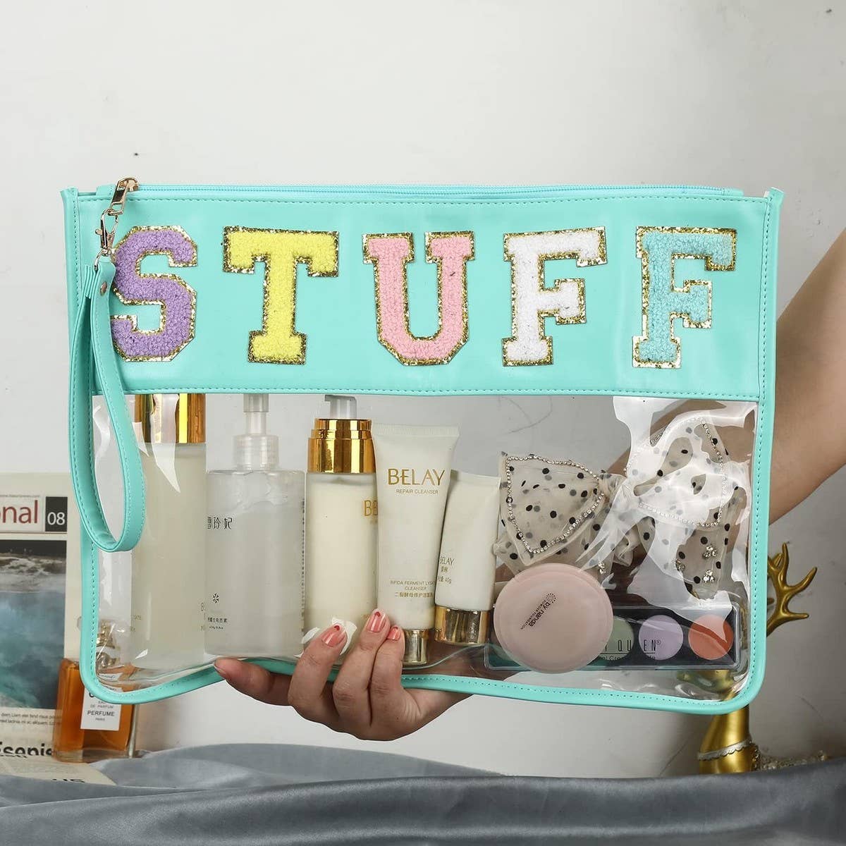 TRANSPARENT WATERPROOF PORTABLE WASH BAG_CWAB1317