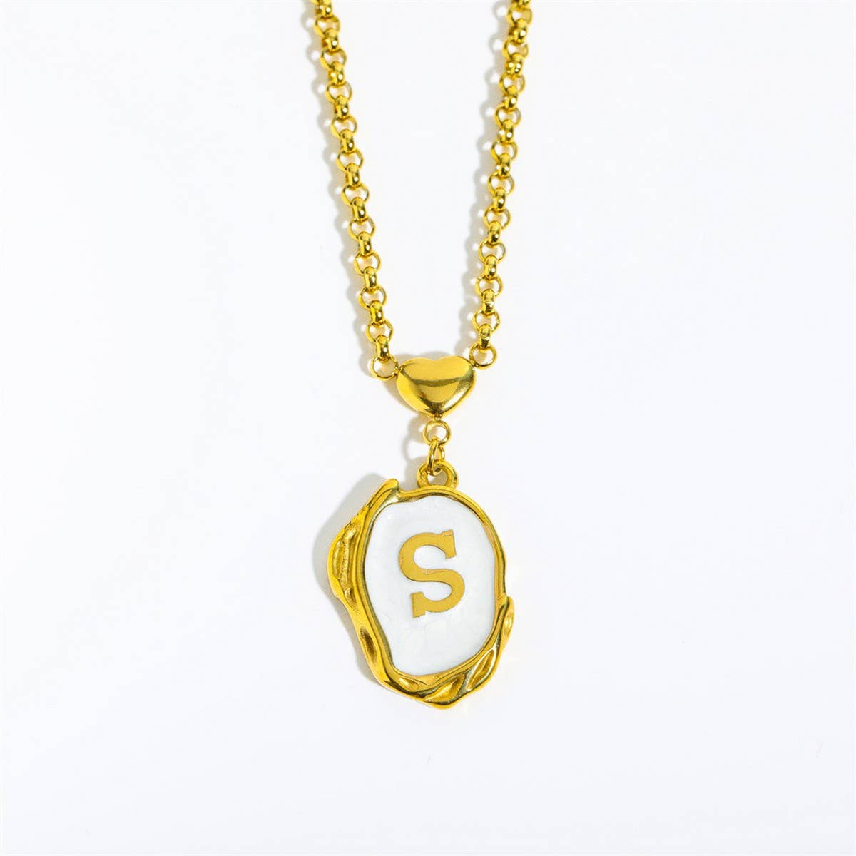 NEW 26 LETTERS OIL DROP THREE-DIMENSIONAL NECKLACE