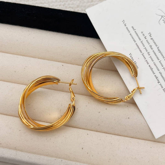 HIGH-END FASHION LARGE HOOP EARRINGS FOR WOMEN
