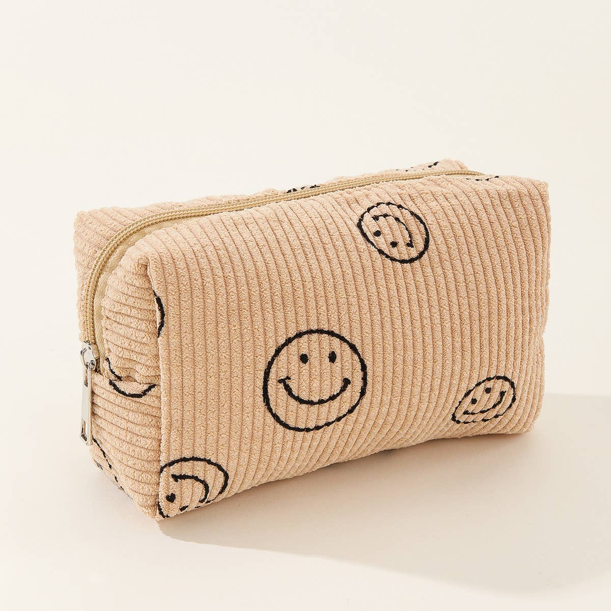SIMPLE SMILING FACE MEDIUM COSMETIC BAG_CWAB1035