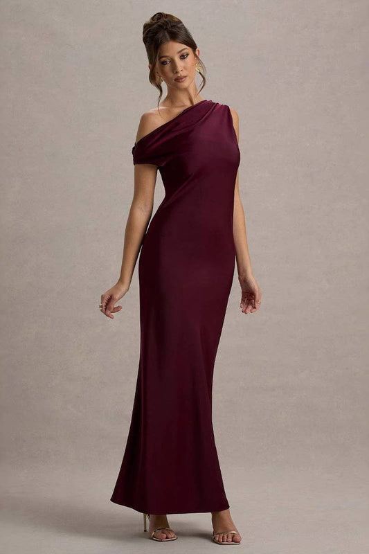 CWDMD6318_ELEGANT SLEEVELESS OFF SHOULDER PARTY GOWN DRESS