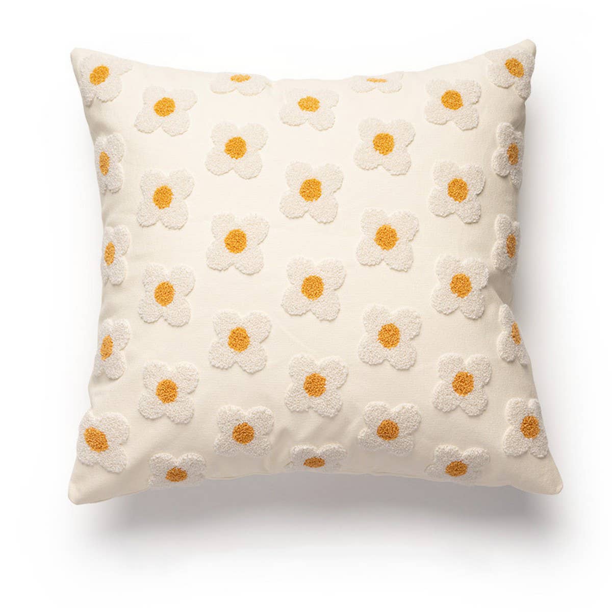 Tulip Embroidered Cute Pillow Cover for Bed & Sofa