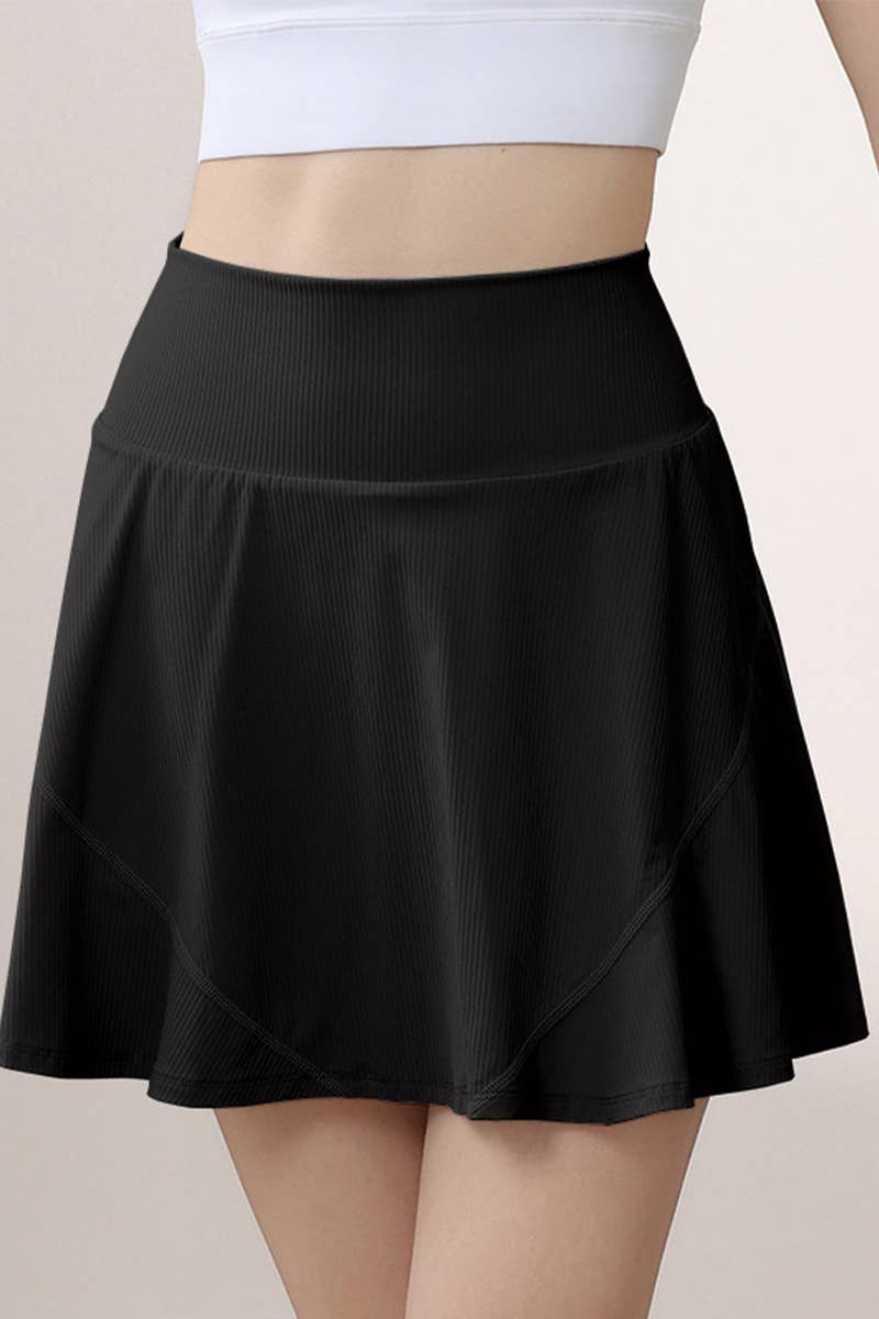 CWBSP0519_SUMMER ONE-PIECE HIGH WAIST SPORTS SKIRT