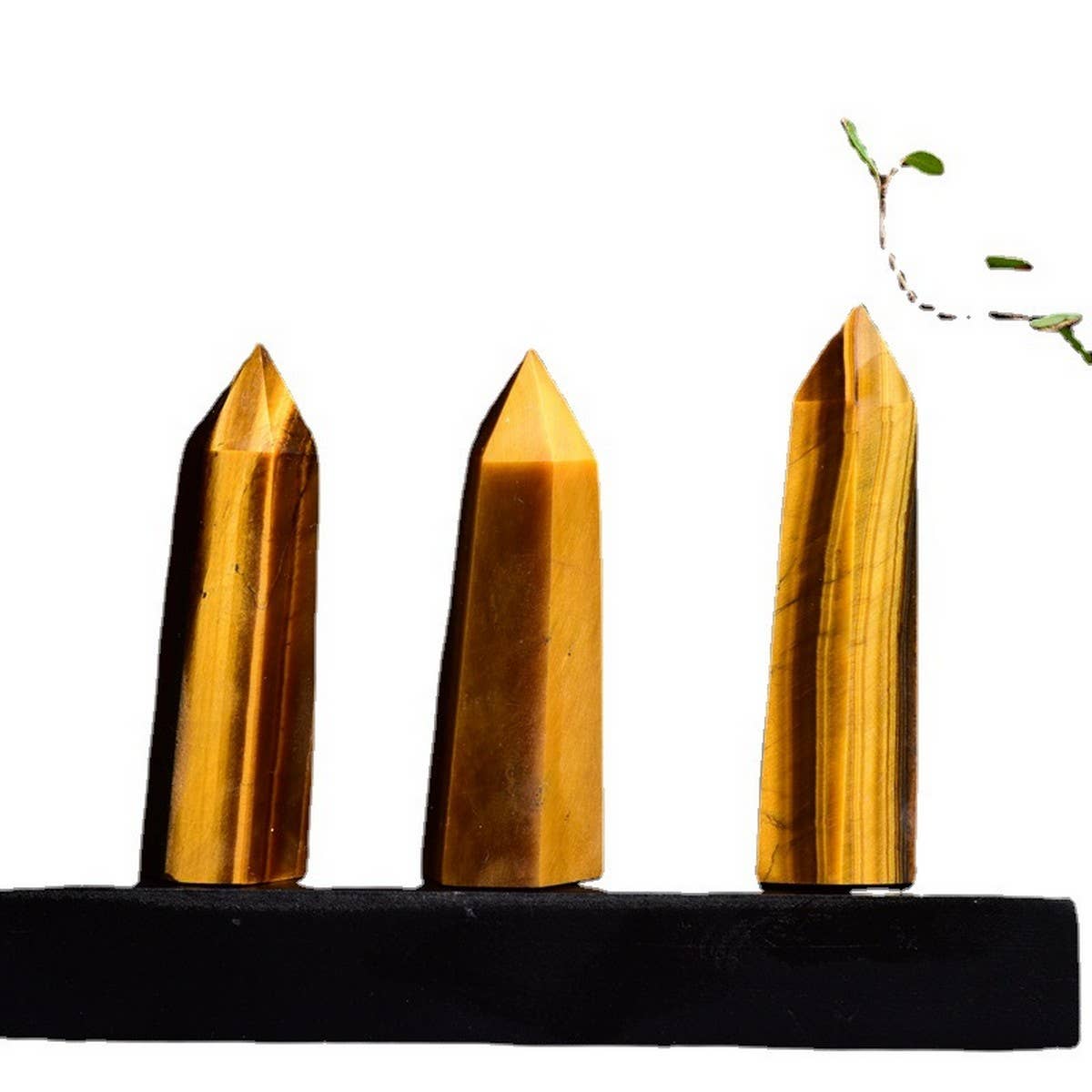 Tiger Eye Crystal Point Hex Tower