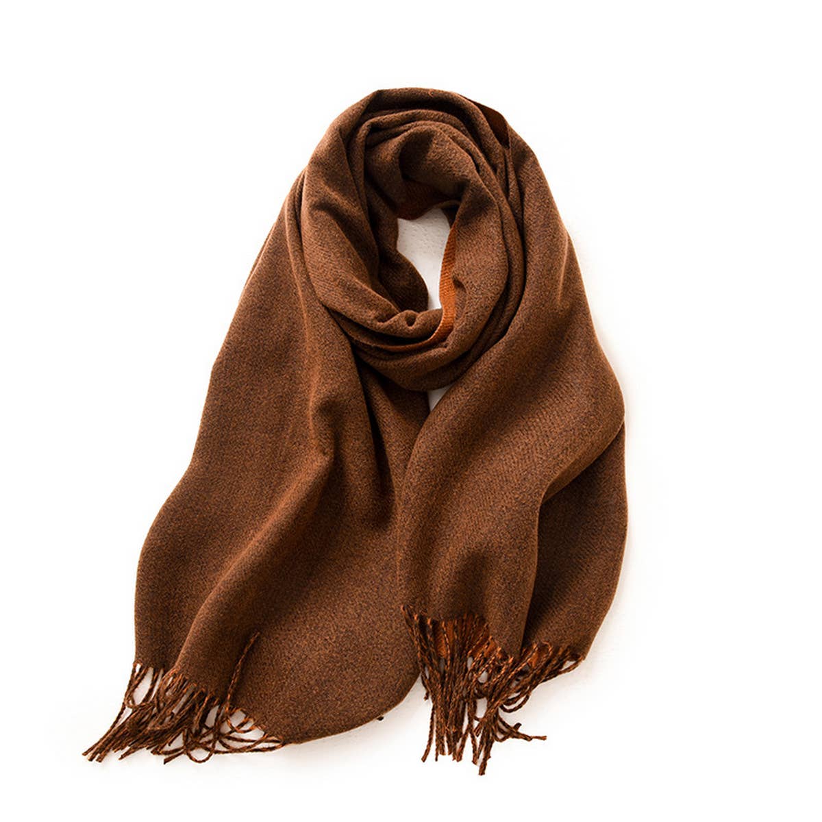 Fashion Scarf - Soft Faux Cashmere with Tassels_CWASC0174