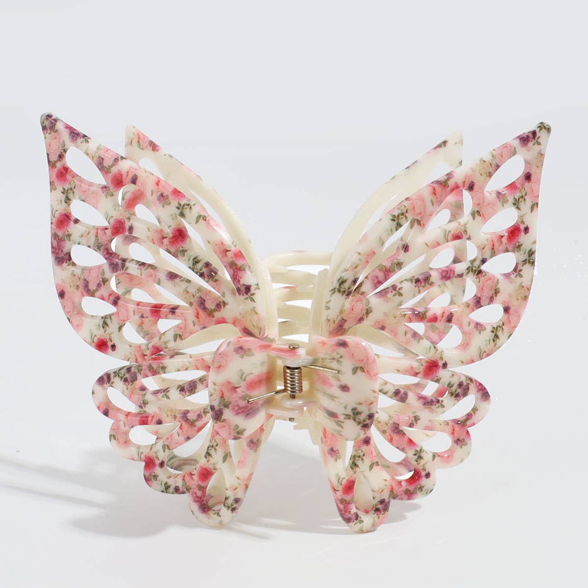 Sweet and cool Gradient Floral Butterfly Hair Claw