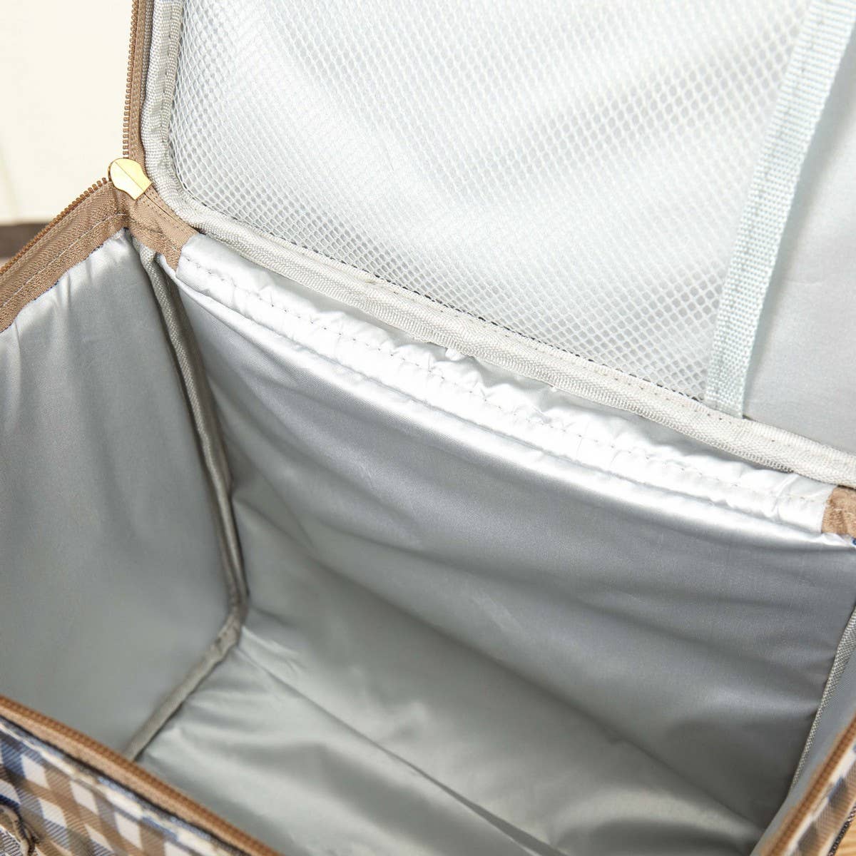 CHECKERED BENTO BAG LARGE CAPACITY CARRYING BAG_CWAB1728