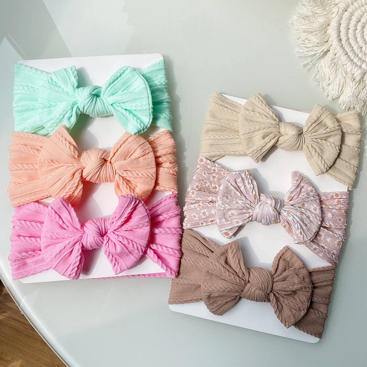 Baby Headband Set with Jacquard Bow_CWAHA6683