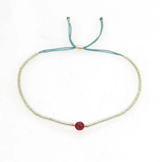 HAND-WOVEN FASHIONABLE RICE BEADS BRACELET_CWAB4620