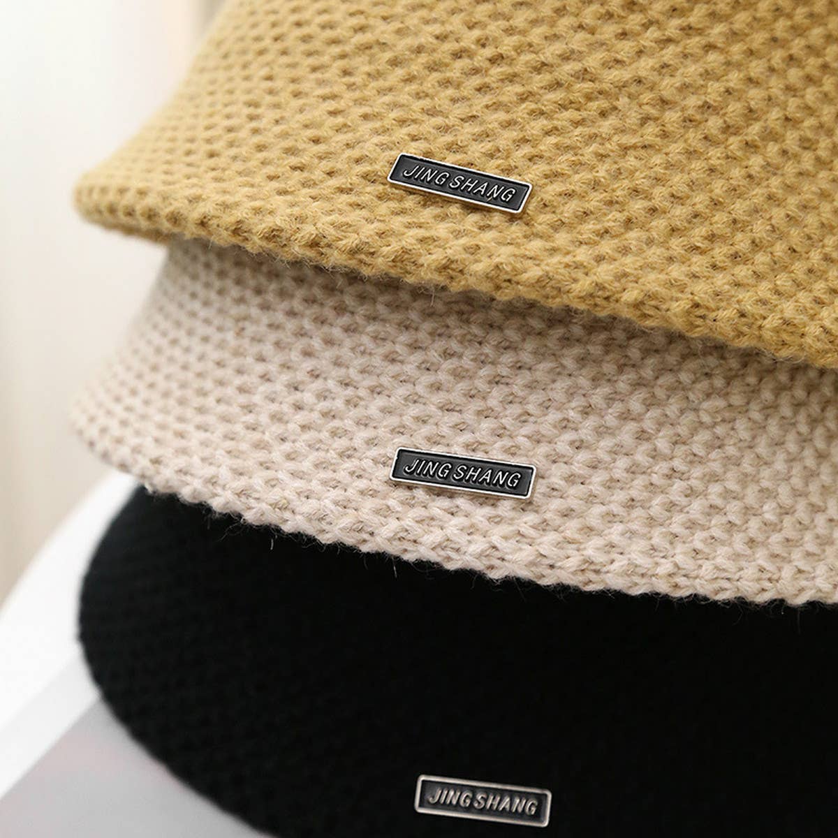 OUTDOOR KNITTED HOLLOW SUN PROTECTION BUCKET HAT_CWAB2849