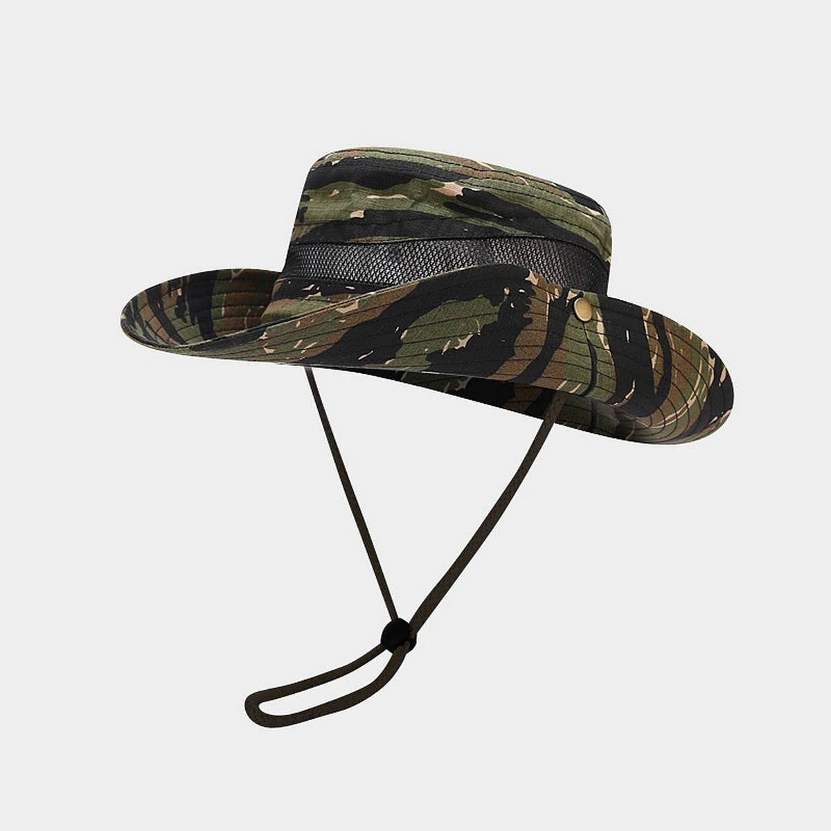 Camouflage Mesh Sun Hat for Hiking & Fishing_CWAH3838