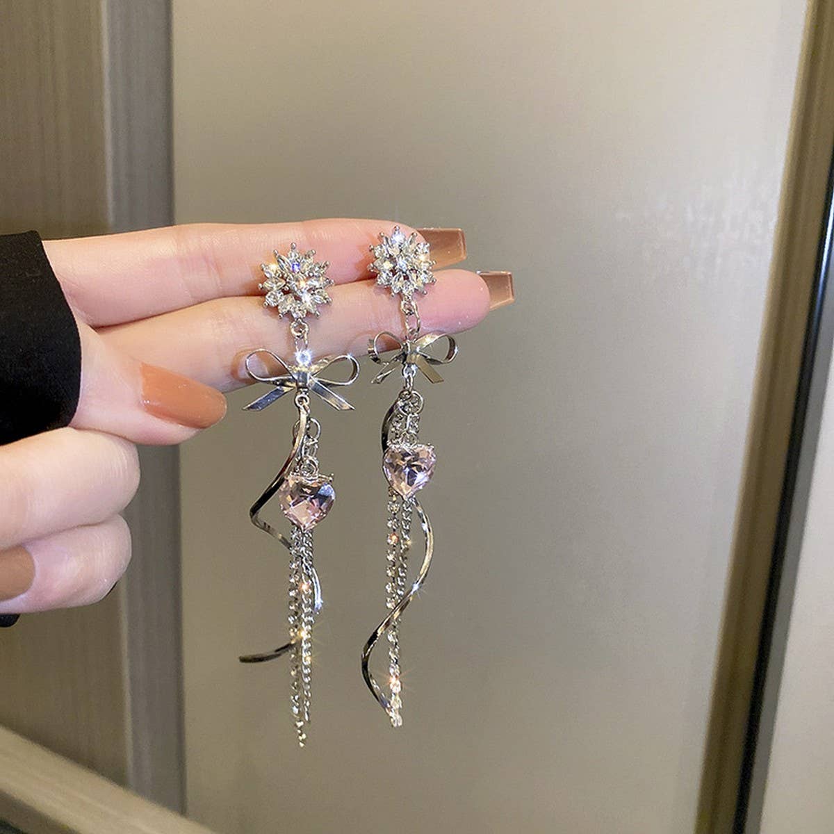 COLD STYLE SILVER HIGH-END EARRINGS