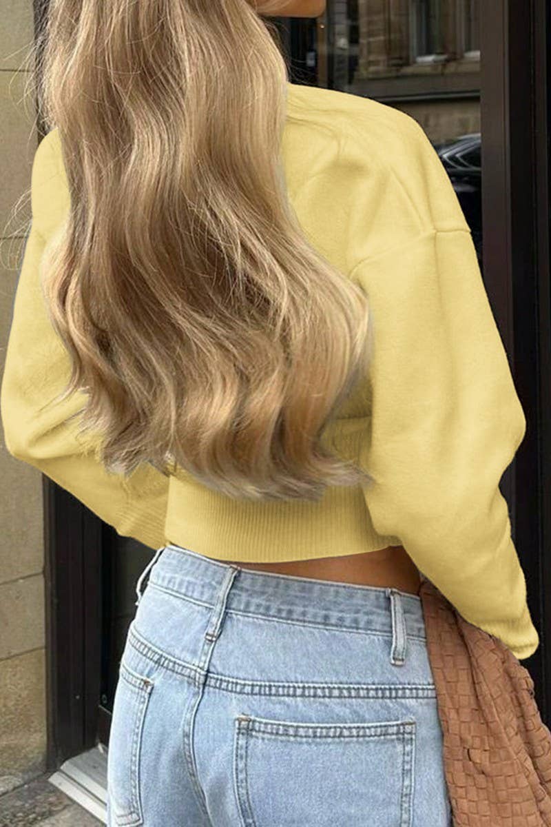 CWOCAL00754_V-NECK CASUAL SOLID COLOR BUTTON KNITTED SWEATER