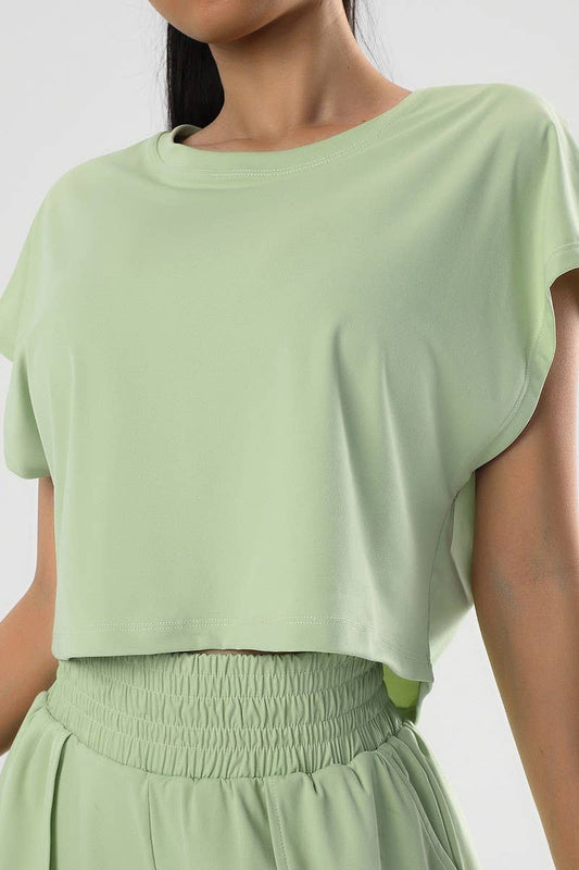 Cwtbls1567_Quick-Drying Short-Sleeved Sports T-Shirt Top