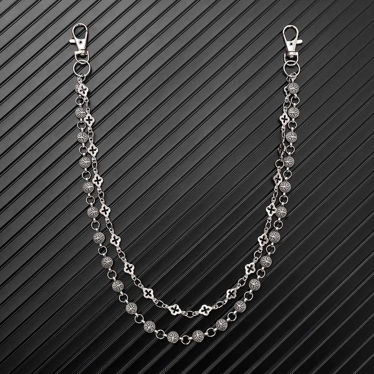 PERSONALIZED PUNK DARK DOUBLE-LAYER TROUSER CHAIN_CWMM4892