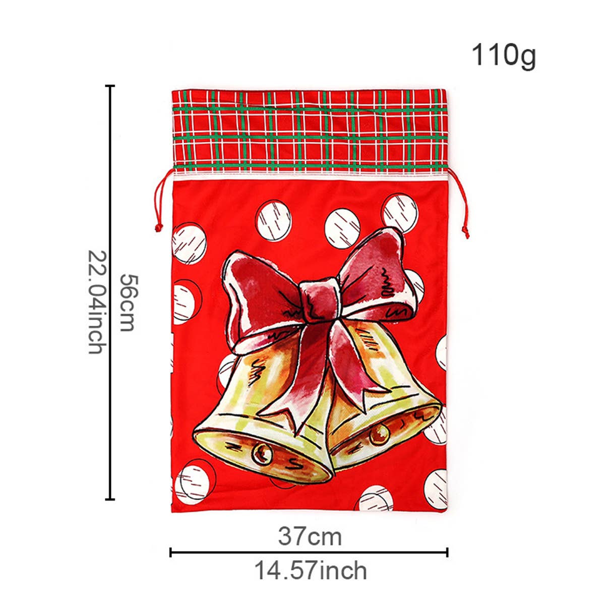 CWMM9413_CHRISTMAS CARTOON PRINT DRAWSTRING GIFT BAG