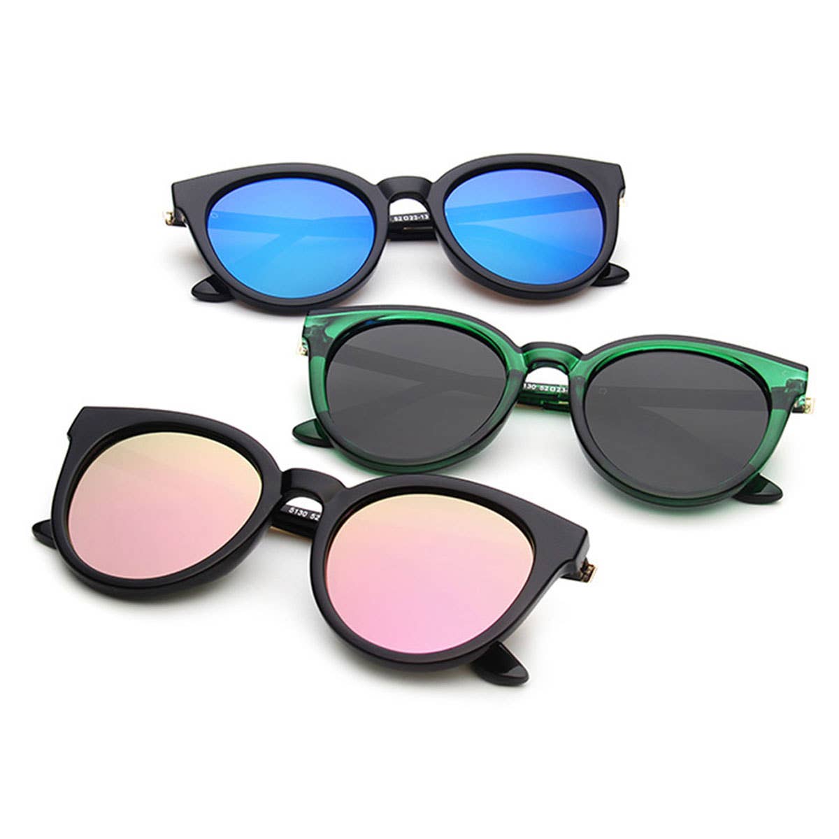 TRENDY FASHION ROUNDED SUNGLASSES