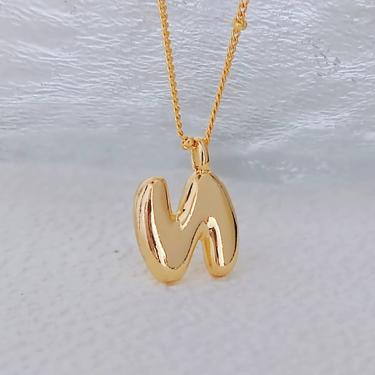 18K Gold 26 Letters Cute Hip Hop Pendant Necklace_CWMM5871