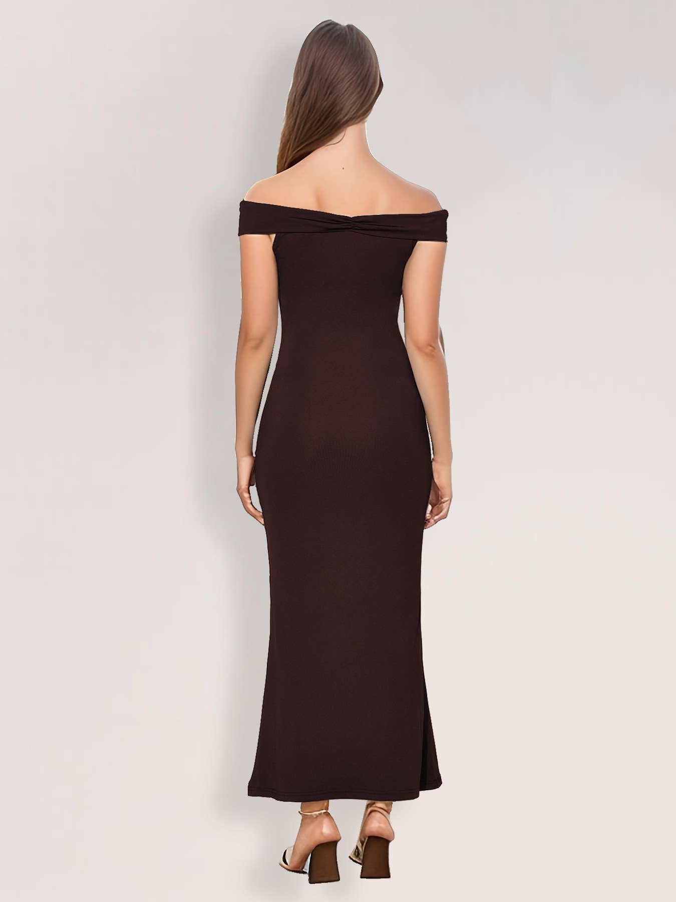 SEXY SLIM-FIT TUXEDO DRESS WITH HIP WRAP
