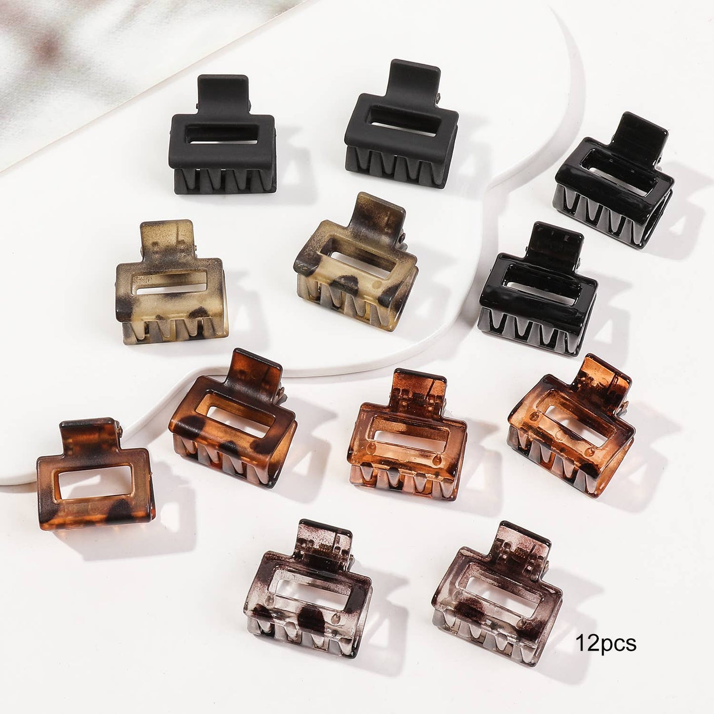 Twelve sets of high-end small hair clips