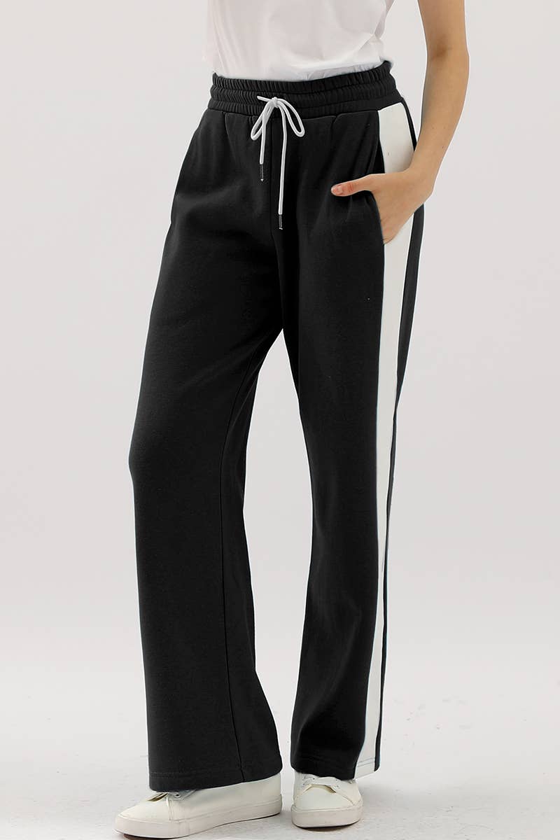 CWBLP398-P_PLUS SIZE HIGH WAISTED WIDE LEG LONG SWEATPANTS