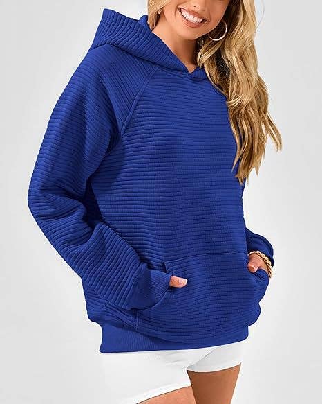 HOODED SPORTS LONG-SLEEVED CASUAL POCKET HOODIE