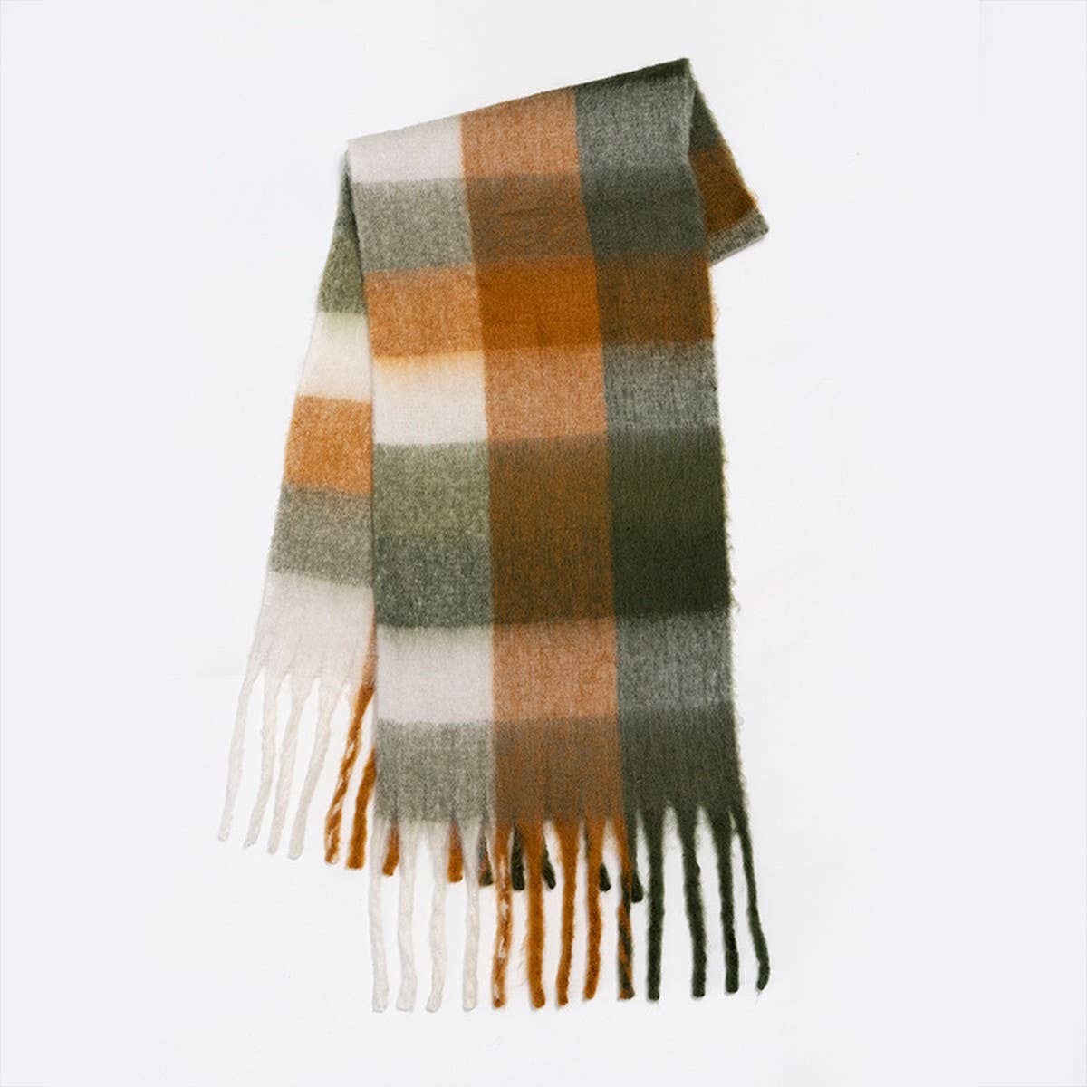 Rainbow Tassel Faux Cashmere Scarf for Winter_CWASC2360