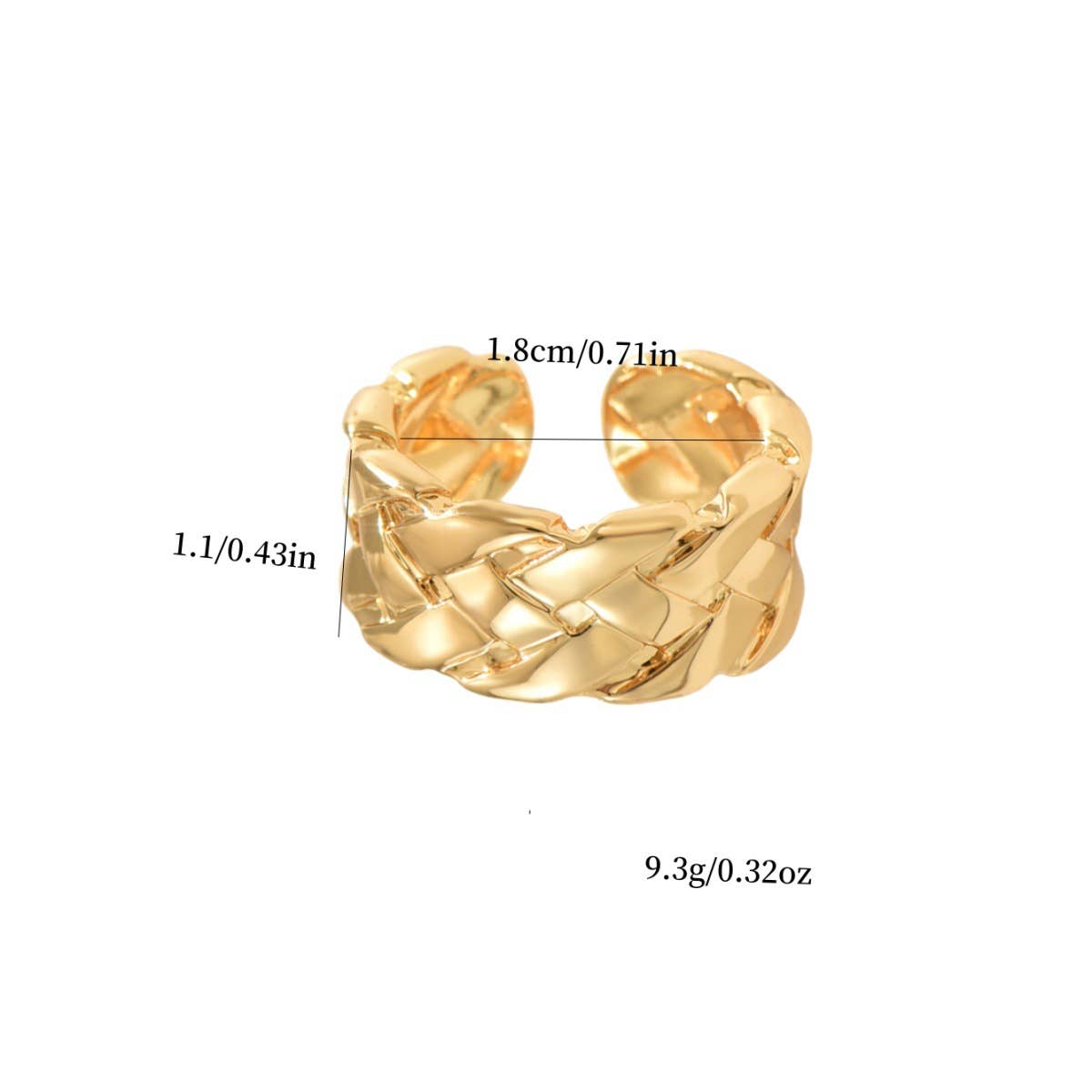 CREATIVE FASHION PERSONALITY WOVEN RING