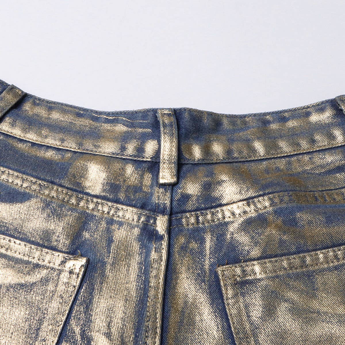 MID RISE STRAIGHT SPRAY PAINTED GRADIENT JEANS