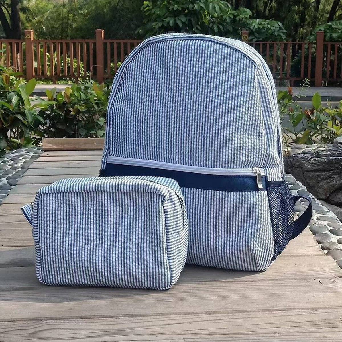 STRIPED WASH BAG TRAVEL WATERPROOF STORAGE BAG_CWAB1395