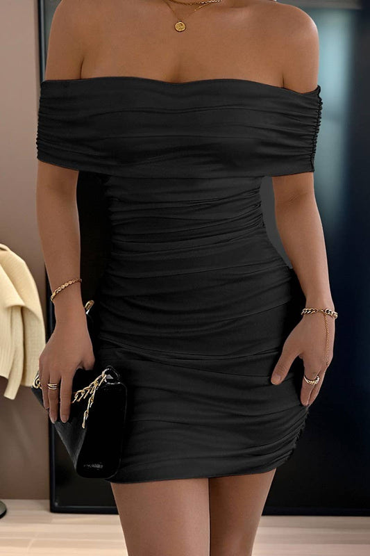 CWDTD00495_SEXY OFF SHOULDER BODYCON MINI DRESS