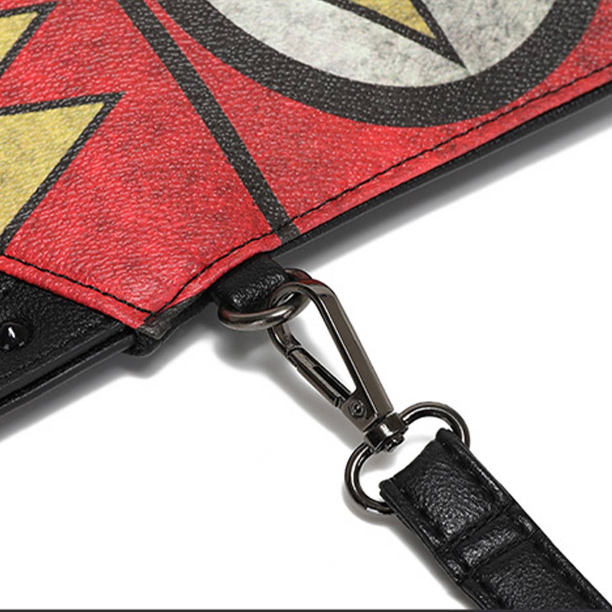 RETRO PRINTED RIVET DECORATION SHOULDER BAG HANDBAG_CWAB1478