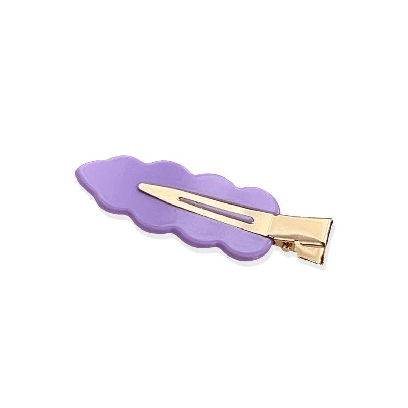 Acrylic dopamine scratch-free hair clips