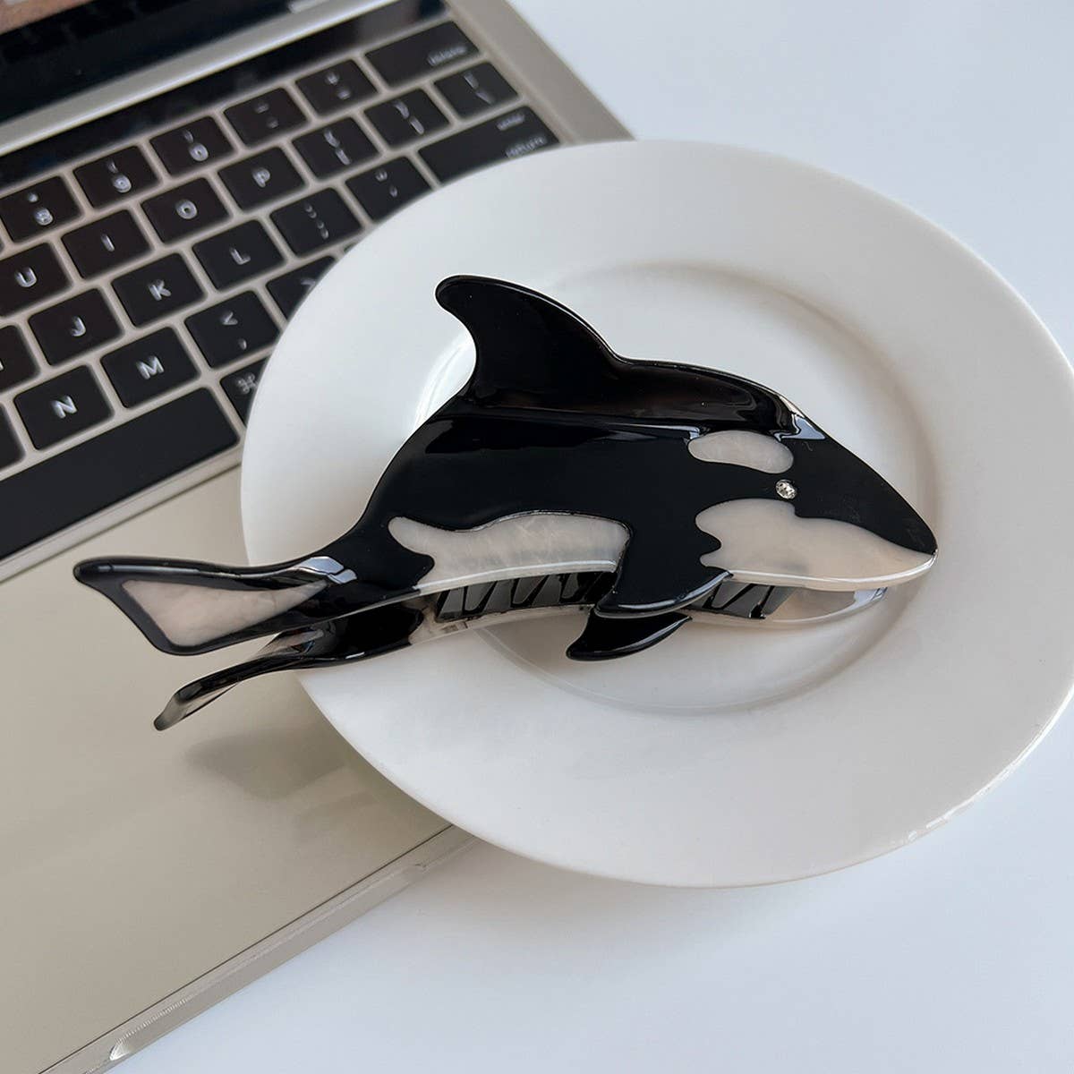 Whale Acetate Hair Claw Clip ? Ocean Style Grip