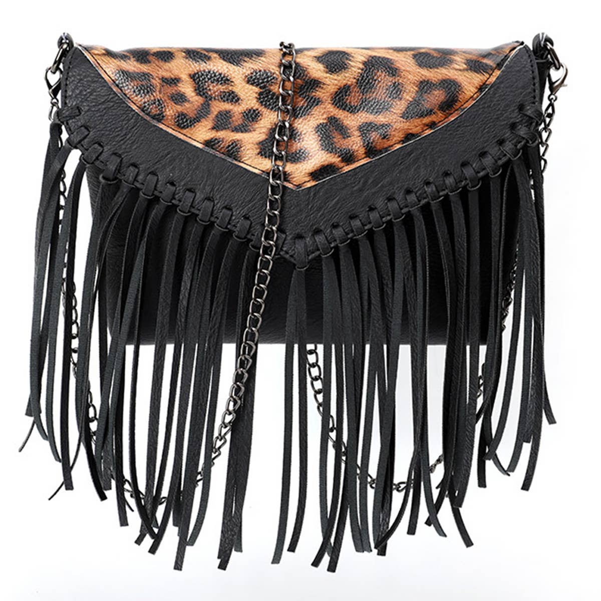 WOMEN LEOPARD TASSEL SHOULDER BAG_CWAB0793