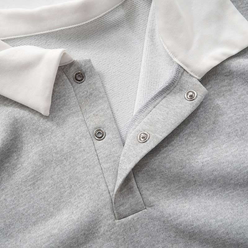 SOLID COLOR POLO NECK SEXY CROP SHORT HOODIE