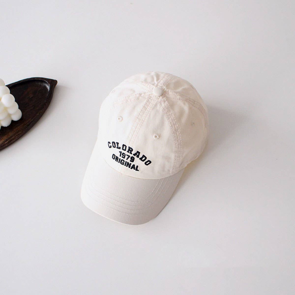 Kids Vintage Washed Letter Baseball Cap CWAH2884