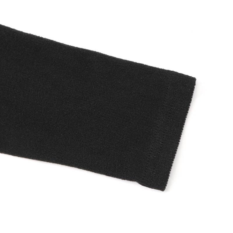 Round-neck brushed striped jumpsuit