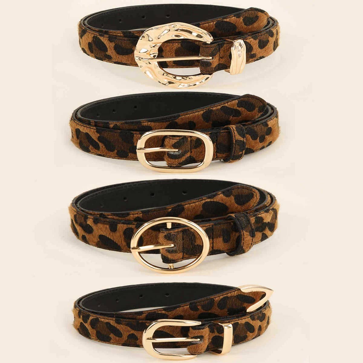 FASHION BELT LEOPARD SNAKE PRINT BELT_CWMM3933