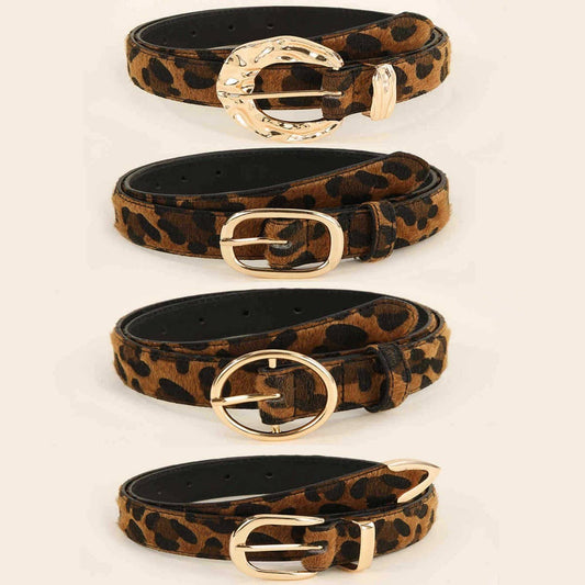 FASHION BELT LEOPARD SNAKE PRINT BELT_CWMM3933