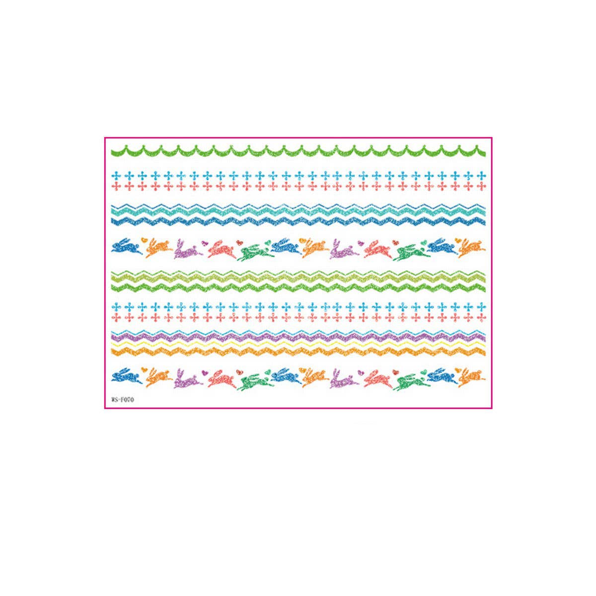 Easter Glitter Water Transfer Stickers for Candles