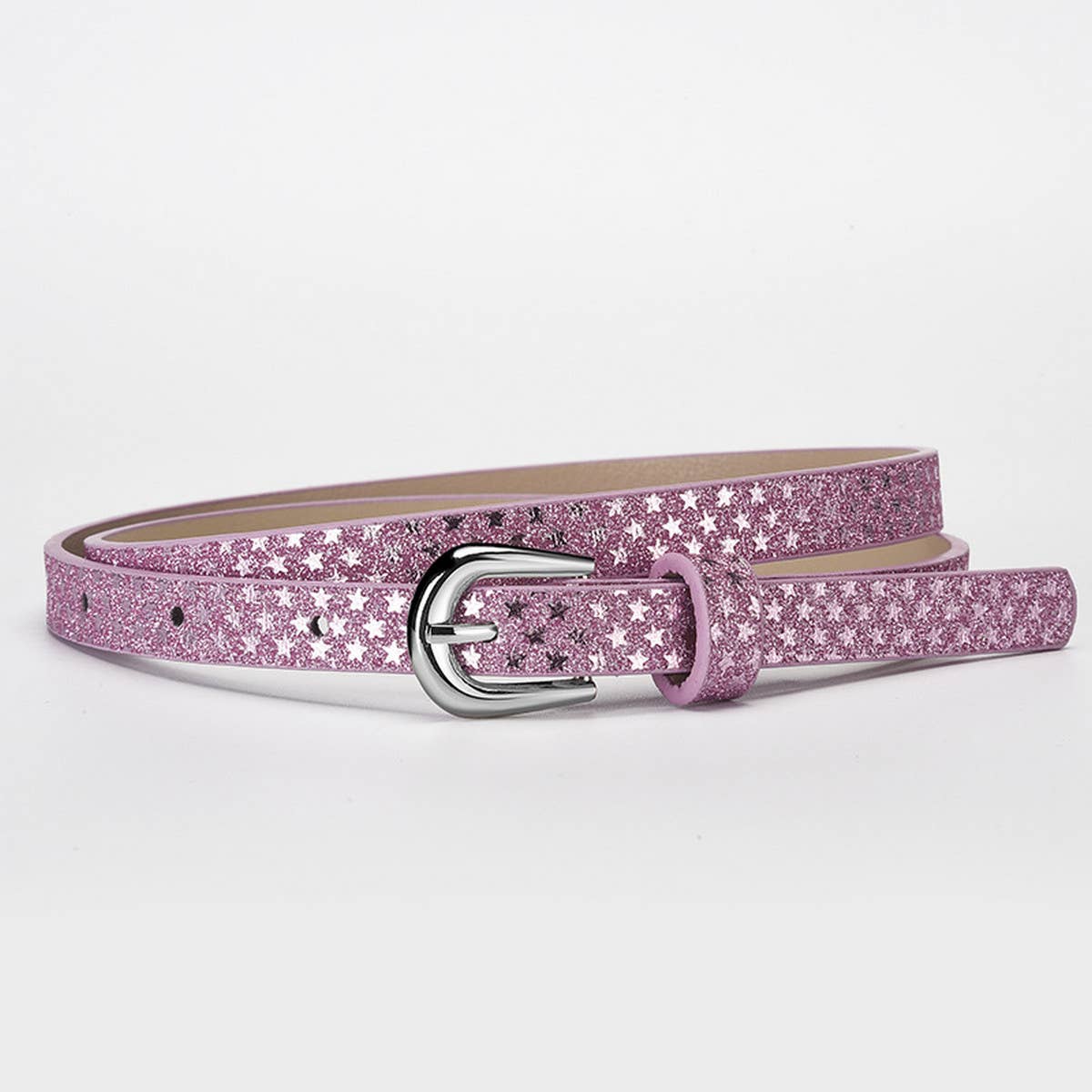 CWABE0880_VERSATILE PERSONALIZED SEQUINED PIN BUCKLE BELT