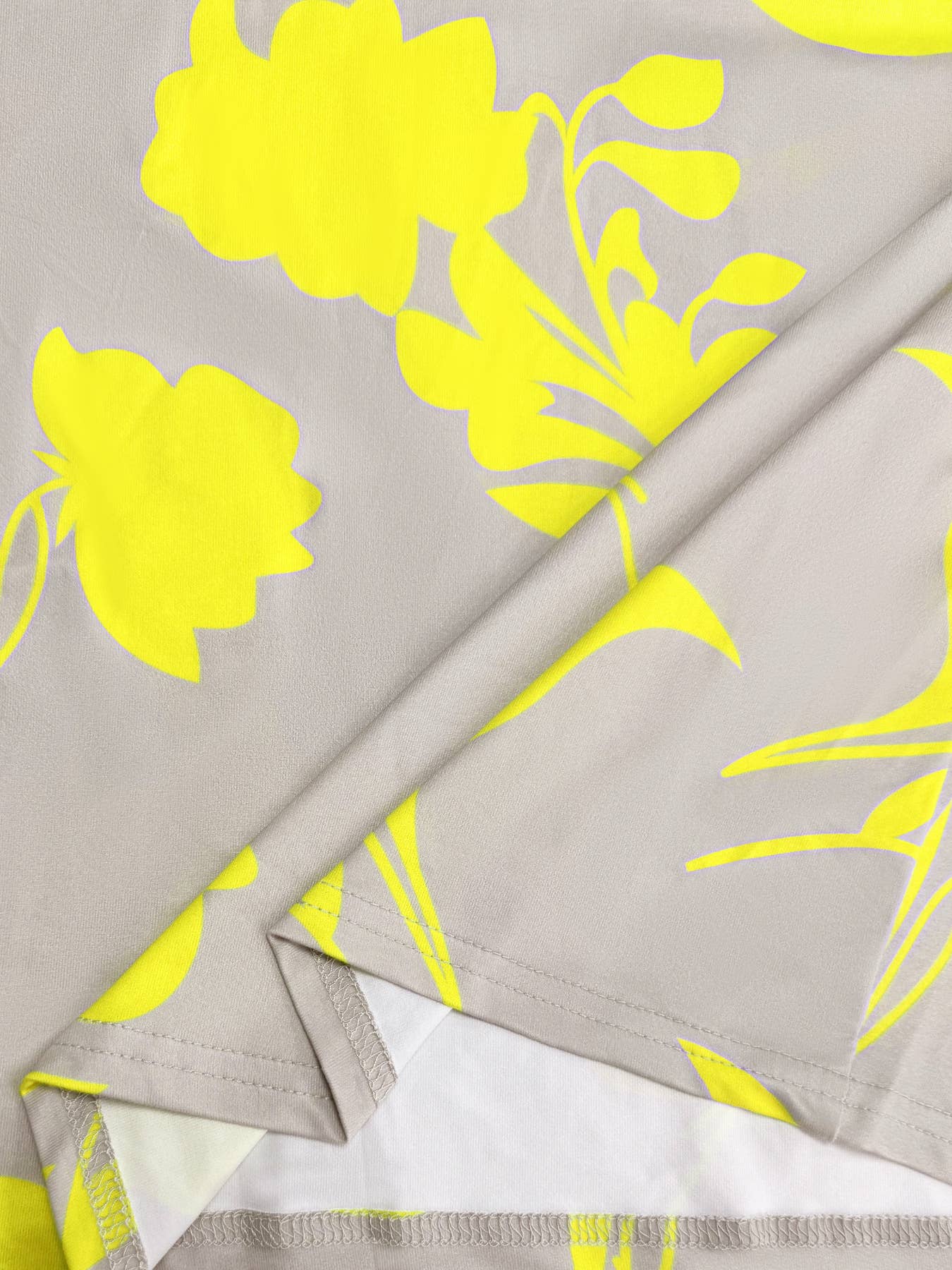 Yellow floral camisole sheath sheath hip dress