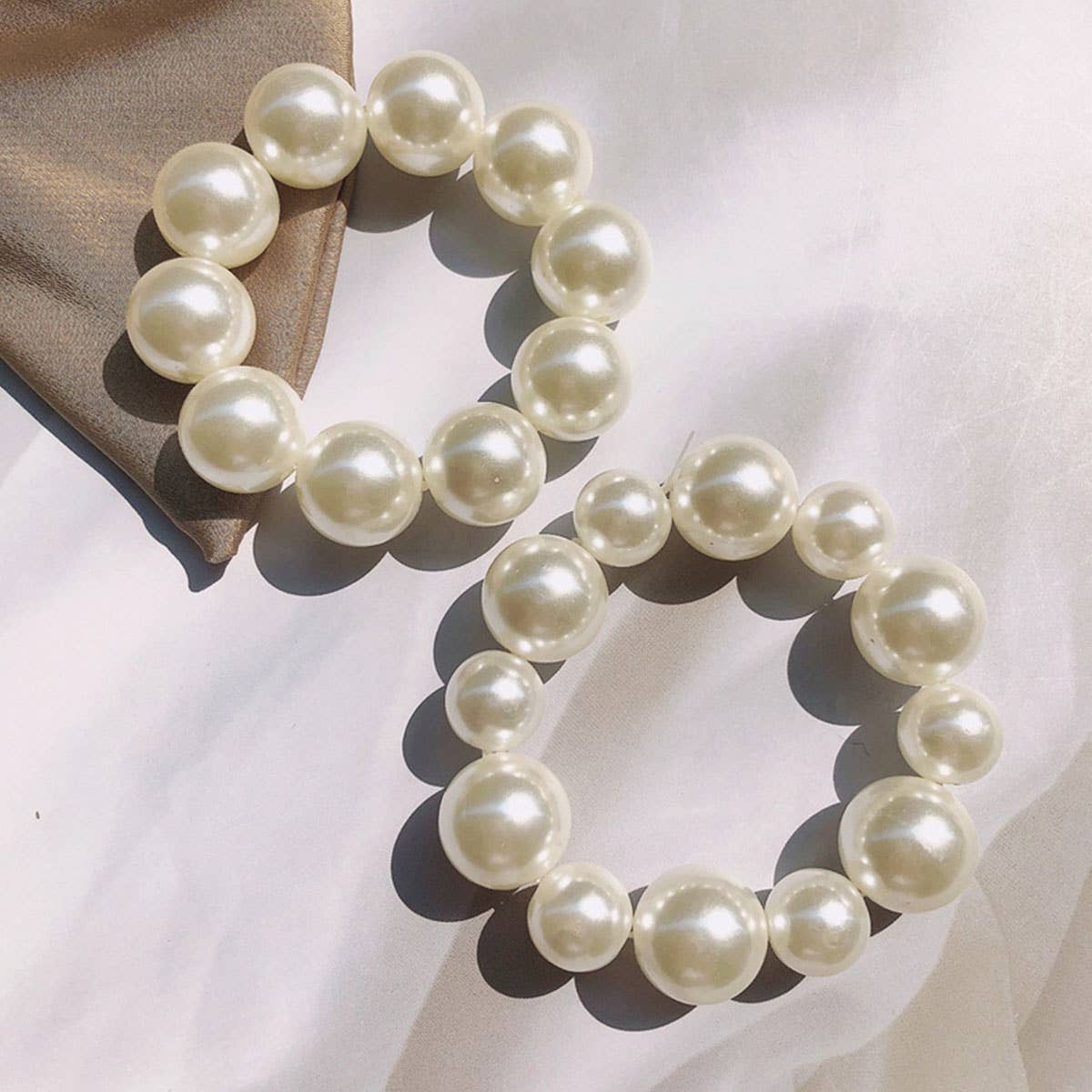 Pearl Hair Tie Bracelet for Women, Chic & Sweet_CWAHA0128