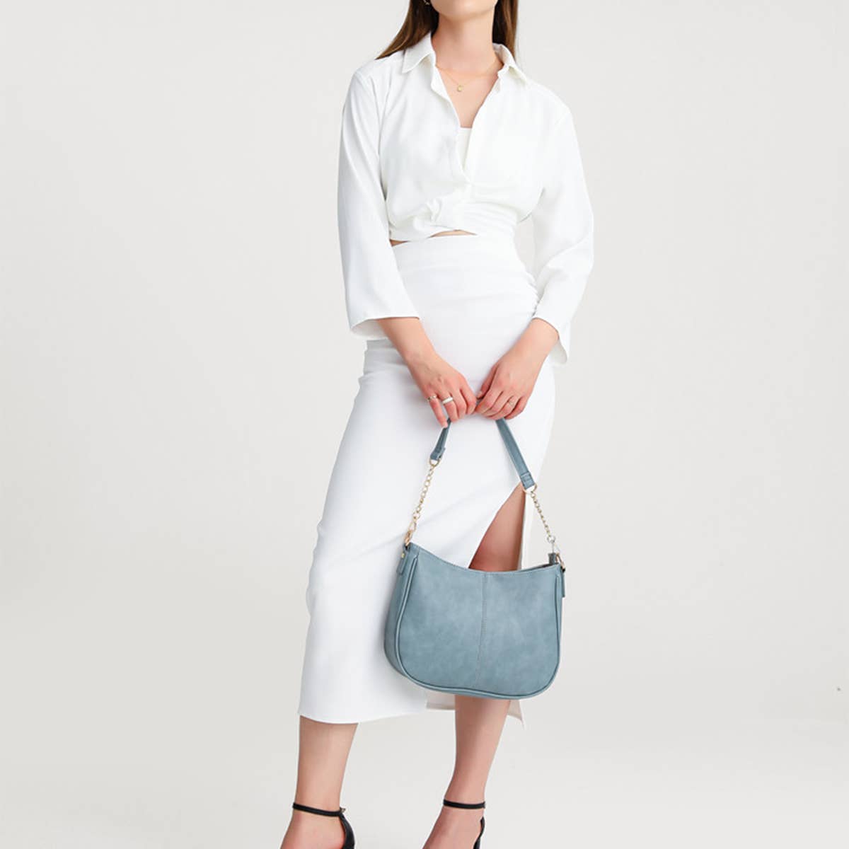 SIMPLE HIGH CAPACITY SINGLE SHOULDER CROSSBODY BAG_CWAB1809