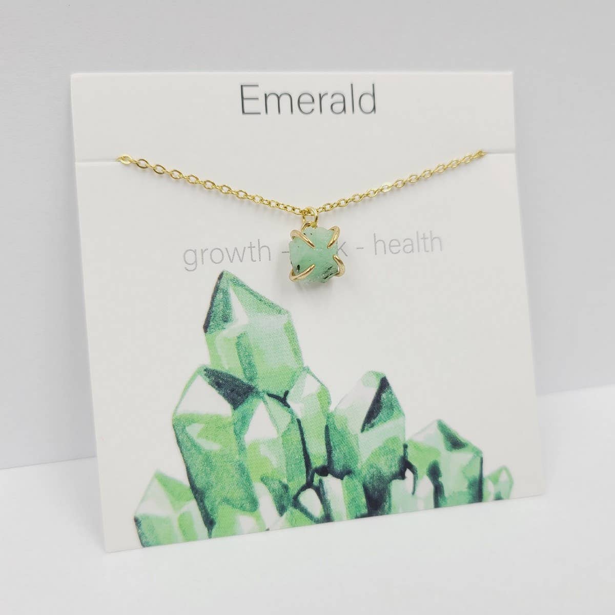 IRREGULAR FOUR CLAW NATURAL STONE NECKLACE