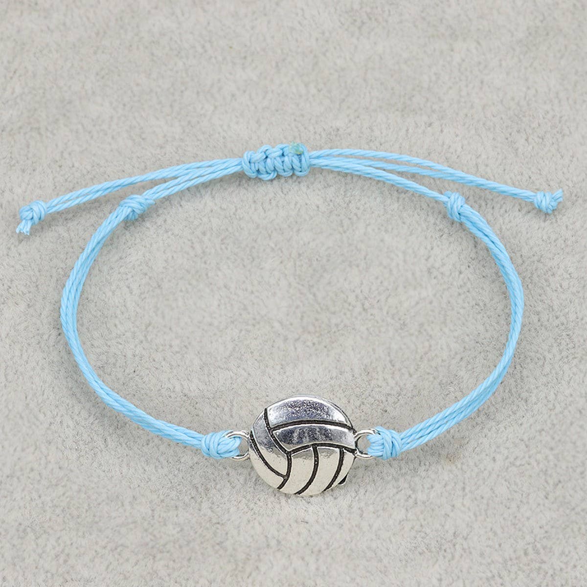 WATERPROOF WAX THREAD WOVEN FOOTBALL BRACELET