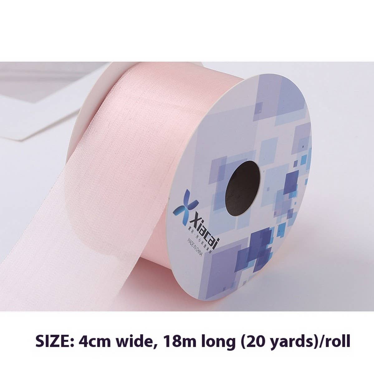 GOLD SATIN FROSTED RIBBON DECORATIVE RIBBON