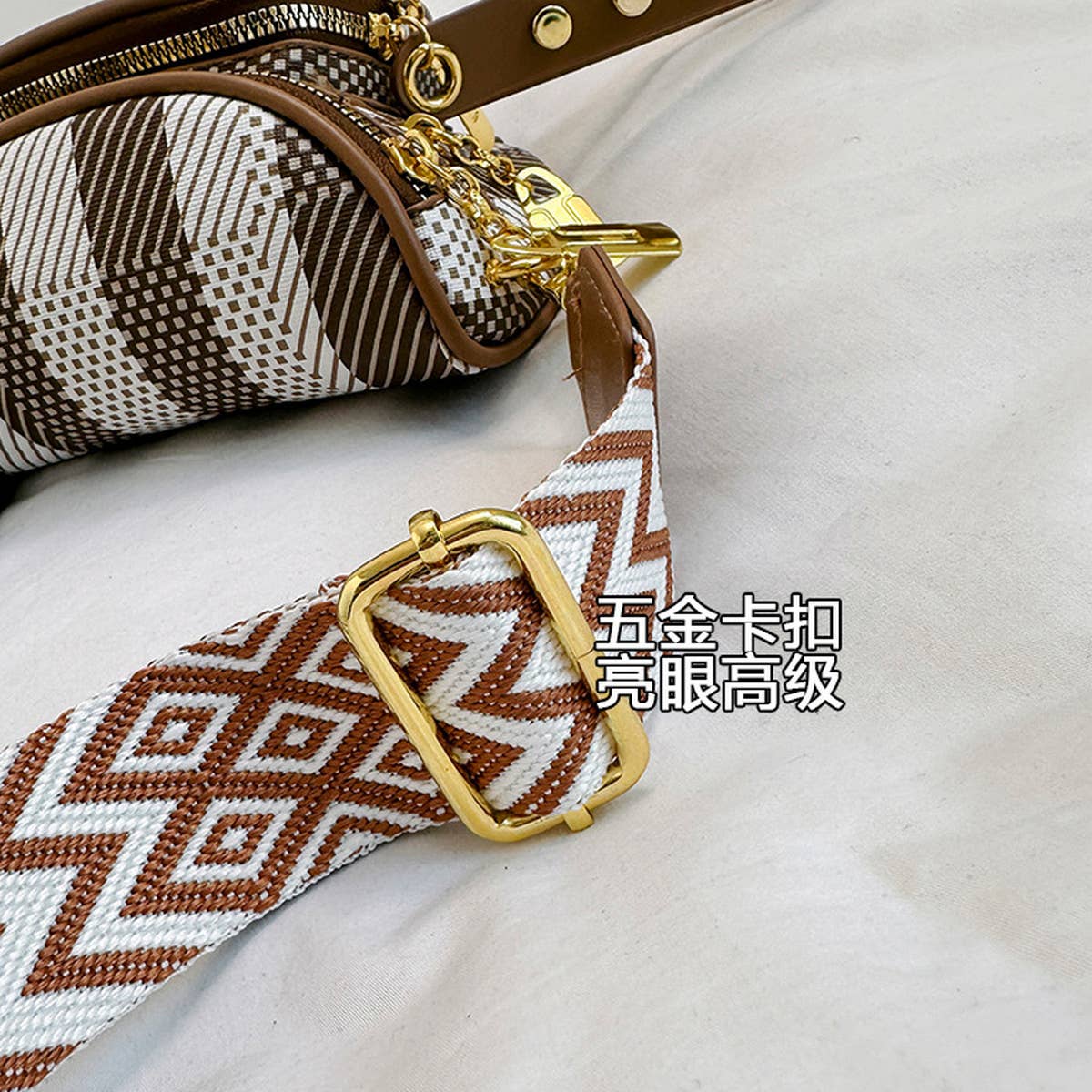 2024 NEW MULTI-LAYER ZIPPER RIBBON CHEST BAG_CWAB2086