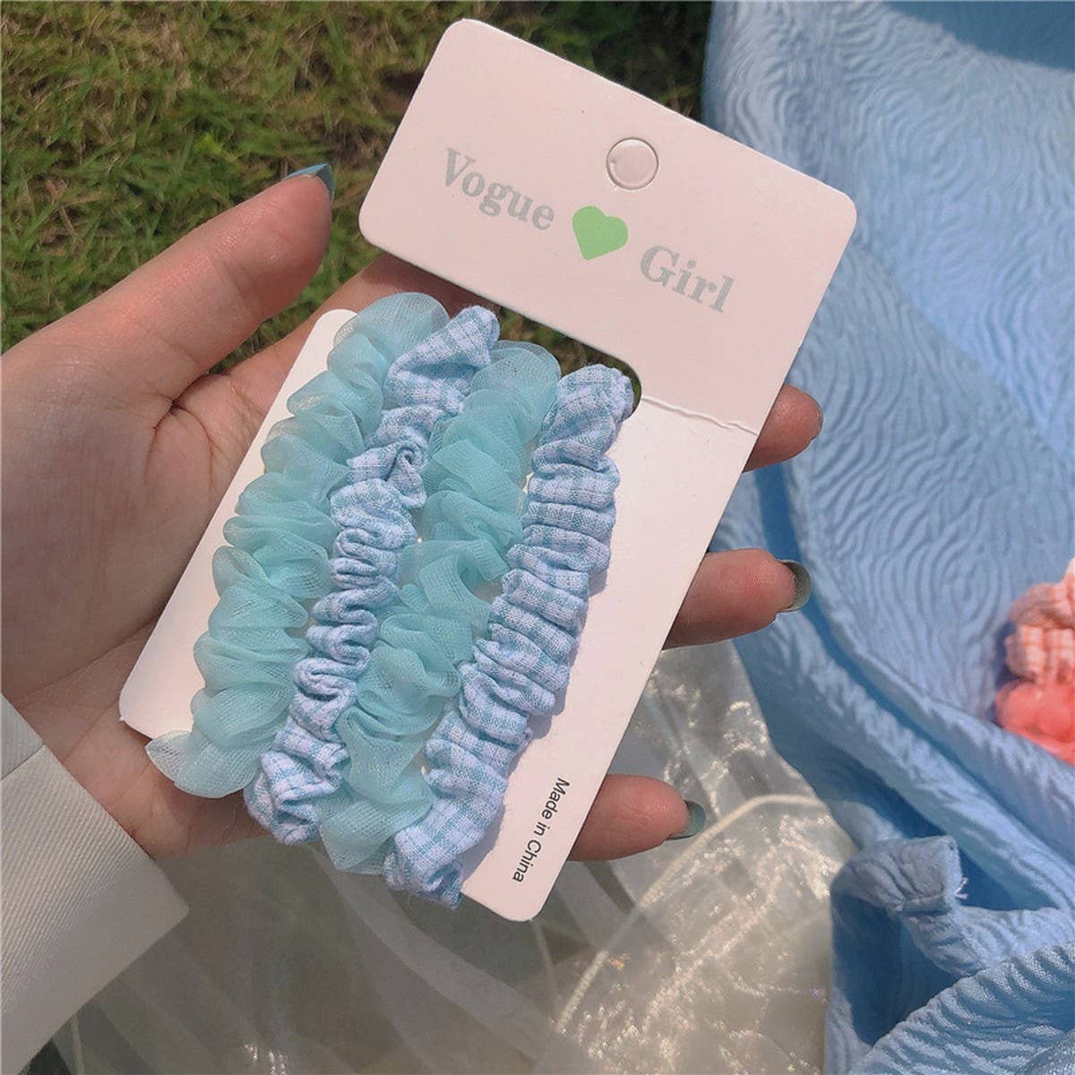 GIRLS' SIMPLE AND VERSATILE HAIR SCRUNCHIES